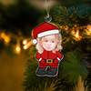 Custom Photo Cute Santa Claus Acrylic Ornament Christmas Gift For Family CH07 896354