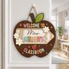 Personalized Welcome to My Classroom Door Sign Back to School Teacher Gift TH10 170315