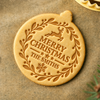 Custom Family Name Merry Christmas Cookie Stamp HA75 919628