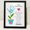 Personalized Happy Mother’s Day Handprint Flower Keepsake Picture Frame HO82 901594
