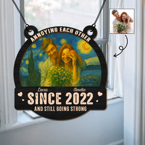 Custom Photo Couple Still Together, Still Strong Personalized Suncatcher HA75 897184