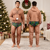 Personalized Funny Hairy Chest Men's Colorful Christmas Lights Underwear Onesie Pajamas HO82 903682