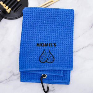 Personalized Funny Golf Embroidered Golf Towel for Golfer, Golf Ball Marker HA75 898642