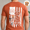Custom Photo Happy Father's Day To Best Dog Dad Flag Back Comfort Shirt HO82 902792