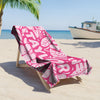 Custom Name Tropical Hawaiian Floral Beach Towel – Summer Vacation Beach Gift LM32 899665