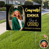 Custom Photo Congrats Yard Sign For Graduation Party TH10 169017