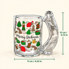 Personalized Merry Dickmas Naughty Glass Mug CH07 180804