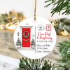 Personalized First Christmas In Our New Home Ceramic Ornament, Housewarming Christmas Keepsake TH10 171557