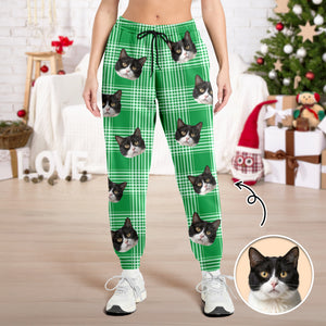 Custom Cat Photo Sweatpants Gift For Christmas HO82 894862