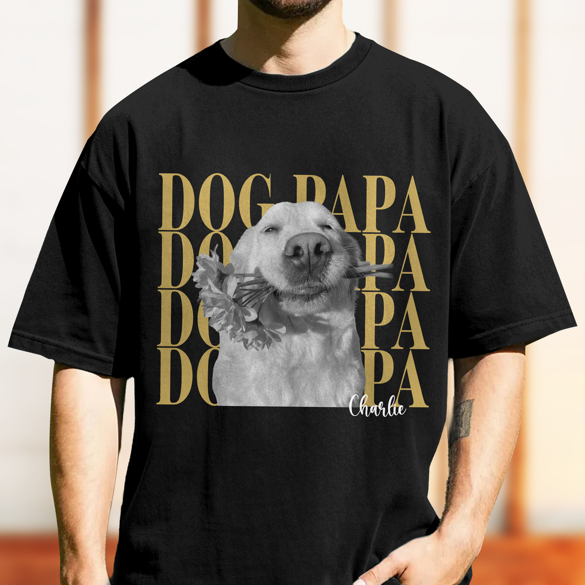 Custom Photo Dog Mom, Dog Dad Vintage Comfort Shirt - Personalized Gift For Dog Lovers CH07 911956