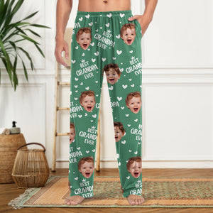 Custom Cute Photo Best Dad Ever Pattern Pajamas For Family LM32 893689