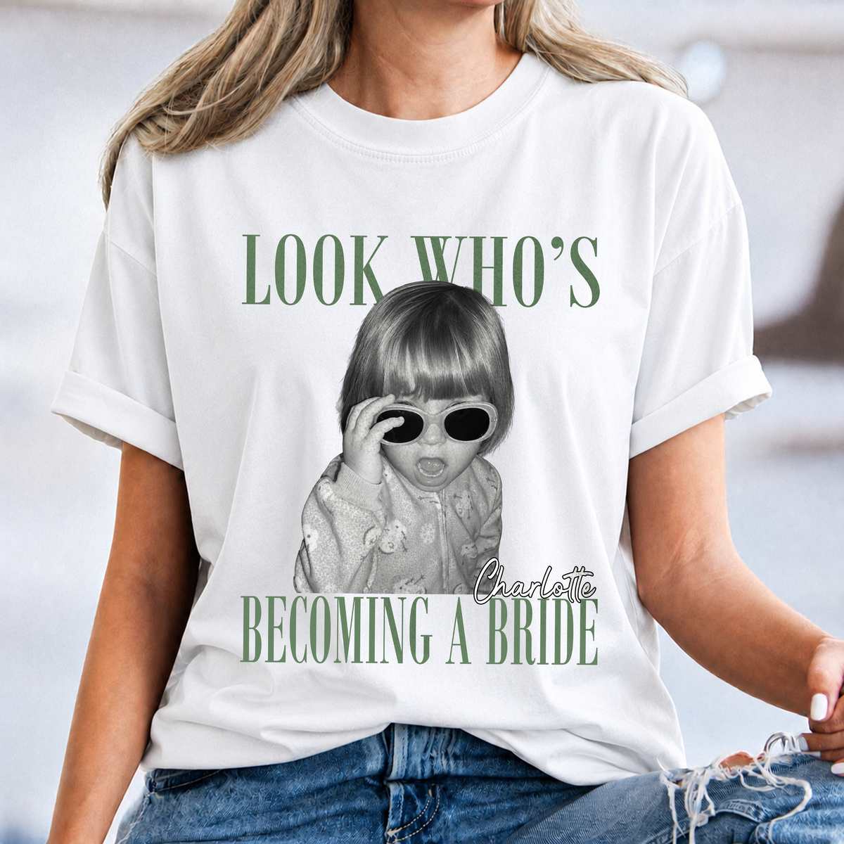 Custom Photo And Name Look Who's Getting Married Comfort Shirt TH10 170567