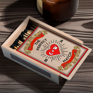 Personalized Gift For Couple Anniversary Unique Large Matchbox LM32 893799