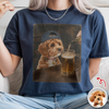 Custom Pet Drinking Beer Coffee Photo Funny Comfort Colors Shirt Funny Dog Lovers Gift CH07 911908