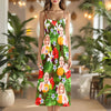 Custom Photo Women's V-Neck Cami Maxi Dress HO82 893620