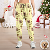 Custom Cute Dog Face Lovely Pattern Christmas Sweatpants For Dog Lovers LM32 895727