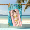 Custom Funny Photo Beach Towel Summer Holiday Gift CH07 895802