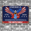 250 Years America Semiquincentennial Metal Sign TH10 898461