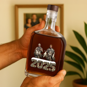 Custom Photo Whiskey Bottle Christmas Gifts For Duck Hunting HA75 898370
