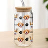Custom Photo With Name Favorite Funny Heart Glass Can With Lid For Couple, Pet Lovers LM32 897833