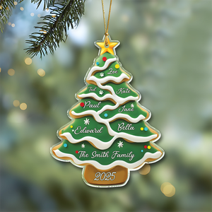 Personalized Family Christmas Tree Acrylic Ornament LM32 895519