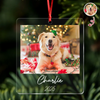 Custom Dog Photo Acrylic Ornament Christmas Gift For Dog Lovers LM32 895769