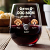 Custom Photo This Dog Mom Belongs To Me Dog Lover Wine Glass TH10 892681