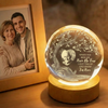 Custom Photo Engraved Crystal Ball LED Night Light Personalized Memorial Gift HO82 901420