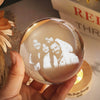 Custom Photo Crystal Ball LED Night Light Anniversary Gift, Family Memorial Decor LM32 669093