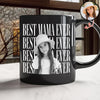 Personalized Vintage Photo Best Dad Mom Ever Black Mug Gift For Father's Day HA75 921432