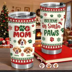 Dog Mom Christmas – Personalized 3D Inflated Effect Tumbler Gifts For Dog Lovers CH07 896890