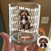 Custom Photo Best Dog Dad Ever Rock Glass - Father’s Day Gift for Dog & Cat Owners HA75 921374