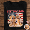 Custom Photo Best Dog Dad, Dog Mom Dark Shirt TH10 898705