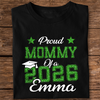 Personalized Proud Of You Class Of 2026 Glitter Graduation Dark Shirt HA75 920486