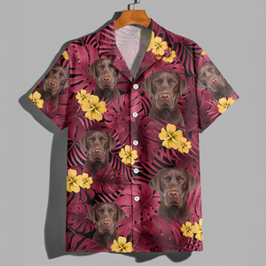 Custom Dog Photo Flower Tropical Hawaiian Shirt TH10 892903
