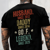 My Daddy Is Golf Legend - Family Personalized Custom Front And Back Dark Shirt TH10 898165