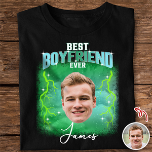 Custom Photo Best Boyfriend, Girlfriend Ever Couple Shirt TH10 894491