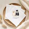 Custom Color Pet Wedding Cocktail Napkins HA75 921176