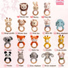 Custom Cute Bear Crochet Baby Rattle Toy with Name - Newborn Gift, Baby Shower Gift LM32 669453