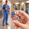 Personalized RN Nurse With American Flag Acrylic Pin HO82 901962