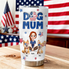 Personalized American Dog Mom Dog Mum And Dog 3D Inflated Effect Fat Tumbler HA75 920304