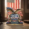 Personalized America 250th Anniversary Patriot Eagle Acrylic Block Plaque - Patriotic Memorial Decor HO82 901904
