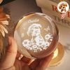 Custom Photo Pet Forever in My Heart Memorial Personalized Engraved Crystal Ball LED Night Light HA75 921884