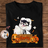 Custom Dog Cat Photo Halloween Witch Dark Shirt HO82 894996