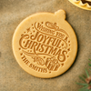Custom Family Name Wishing You A Joyful Christmas Cookie Stamp HA75 919612