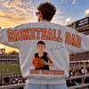 Custom Photo Basketball Dad Shoulder To Shoulder Sweatshirt CH07 181162