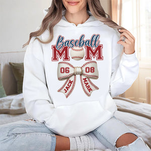 Custom Name Baseball Mom Coquette Bright Shirt CH07 895312