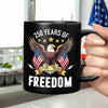 America Eagles 250 Years Of Freedom Black Mug LM32 895211