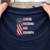 Personalized Legend, Husband, Dad And Grandpa Back Neck Shirt HO82 901816