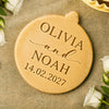 Personalized Wedding Cookie Stamp Bride & Groom Cookie Cutter, Bridal Shower Baking Gift CH07 180272